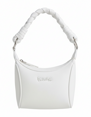 Borsa MINI Bianca Disclaimer con manico e tracolla