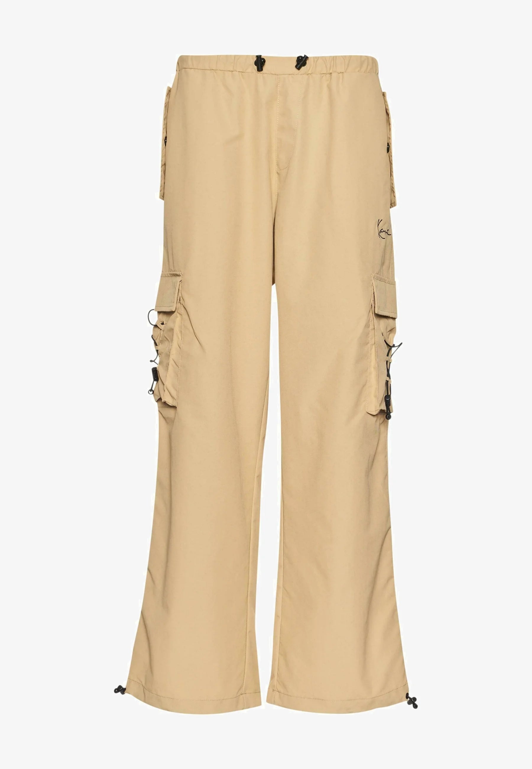 SMALL SIGNATURE WIDE PARACHUTE - Pantaloni cargo - sand