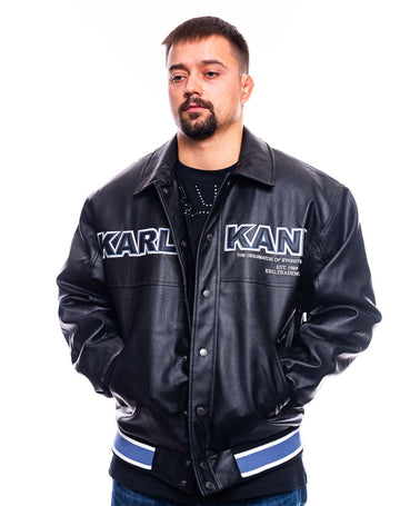 KK BOLD FULL DRAGON COLLEGE JACKET BLACK