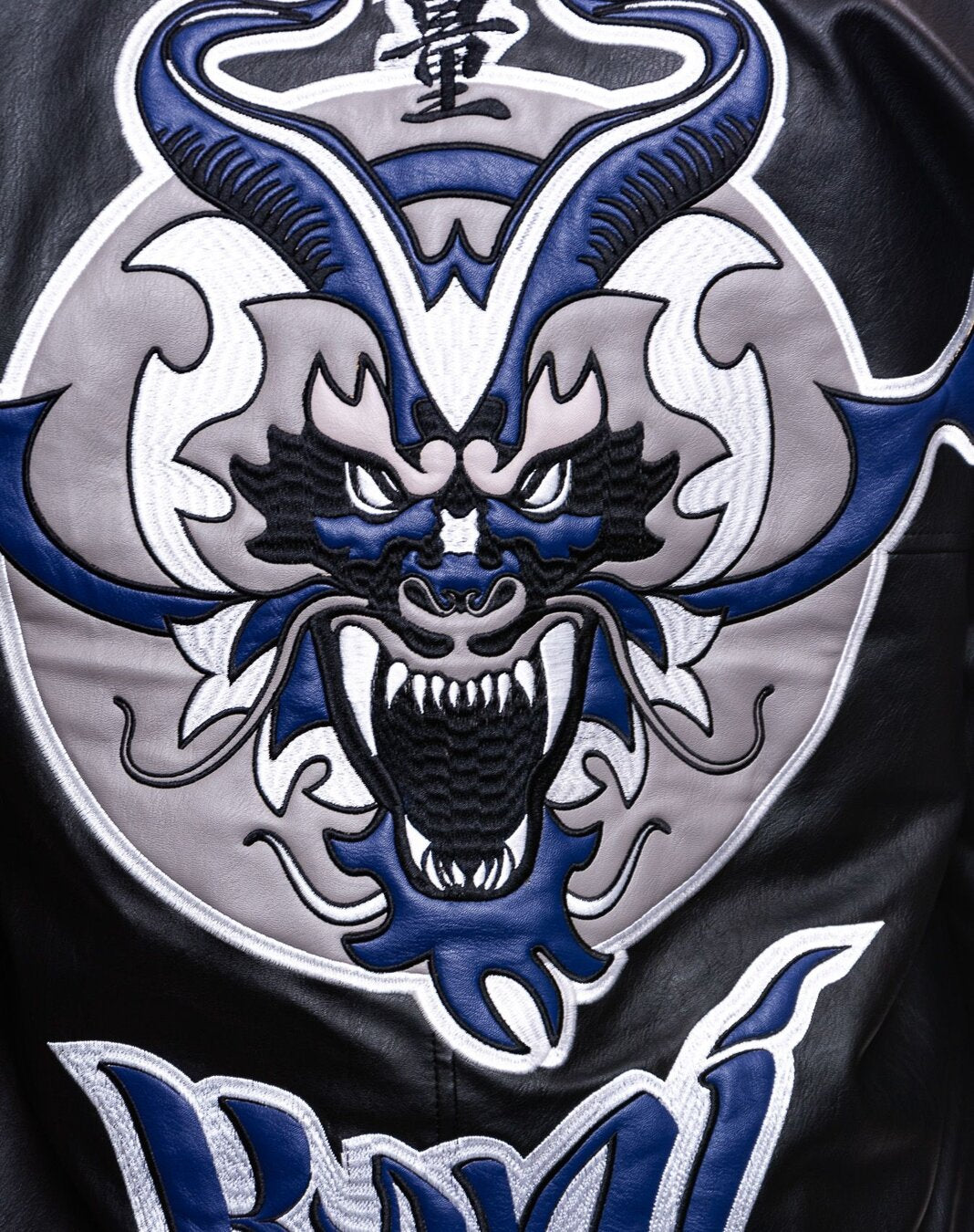 KK BOLD FULL DRAGON COLLEGE JACKET BLACK