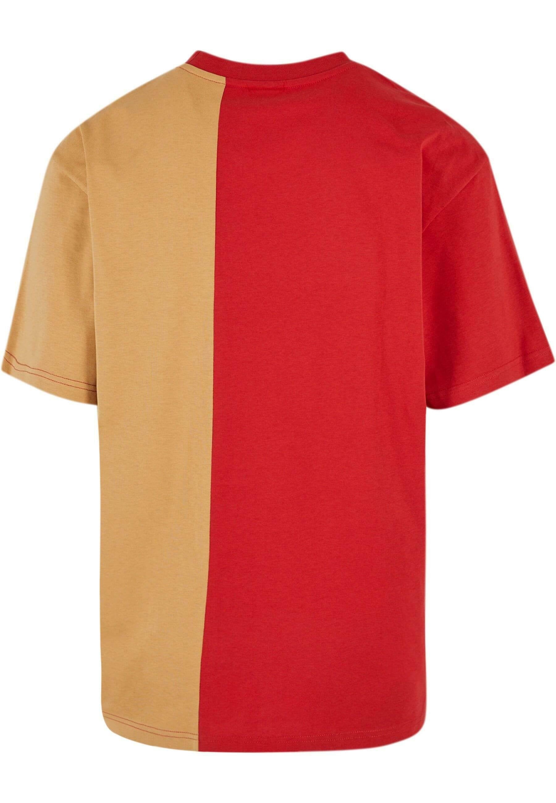 WOVEN RETRO SPLIT - T-shirt con stampa - red sand