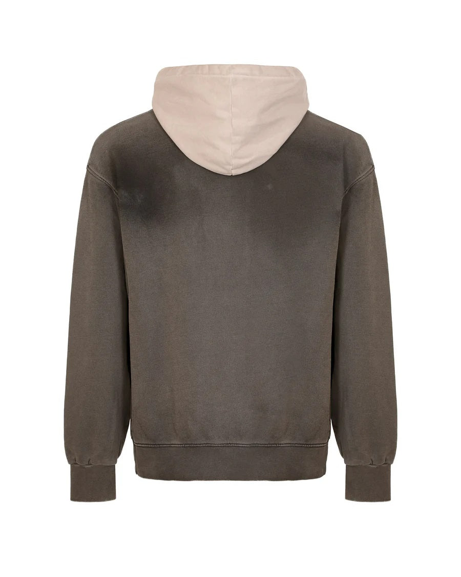 Felpa DISCLAIMER uomo tinto in capo nero