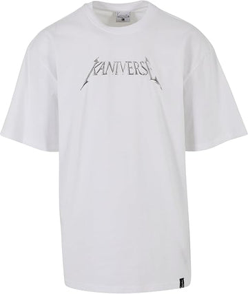Karl Kani Herren KM231-011-1 KK Woven Signature Metaverse Tee White