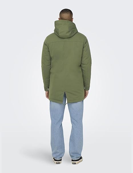 Only & Sons Onsalexander Parka verde Uomo