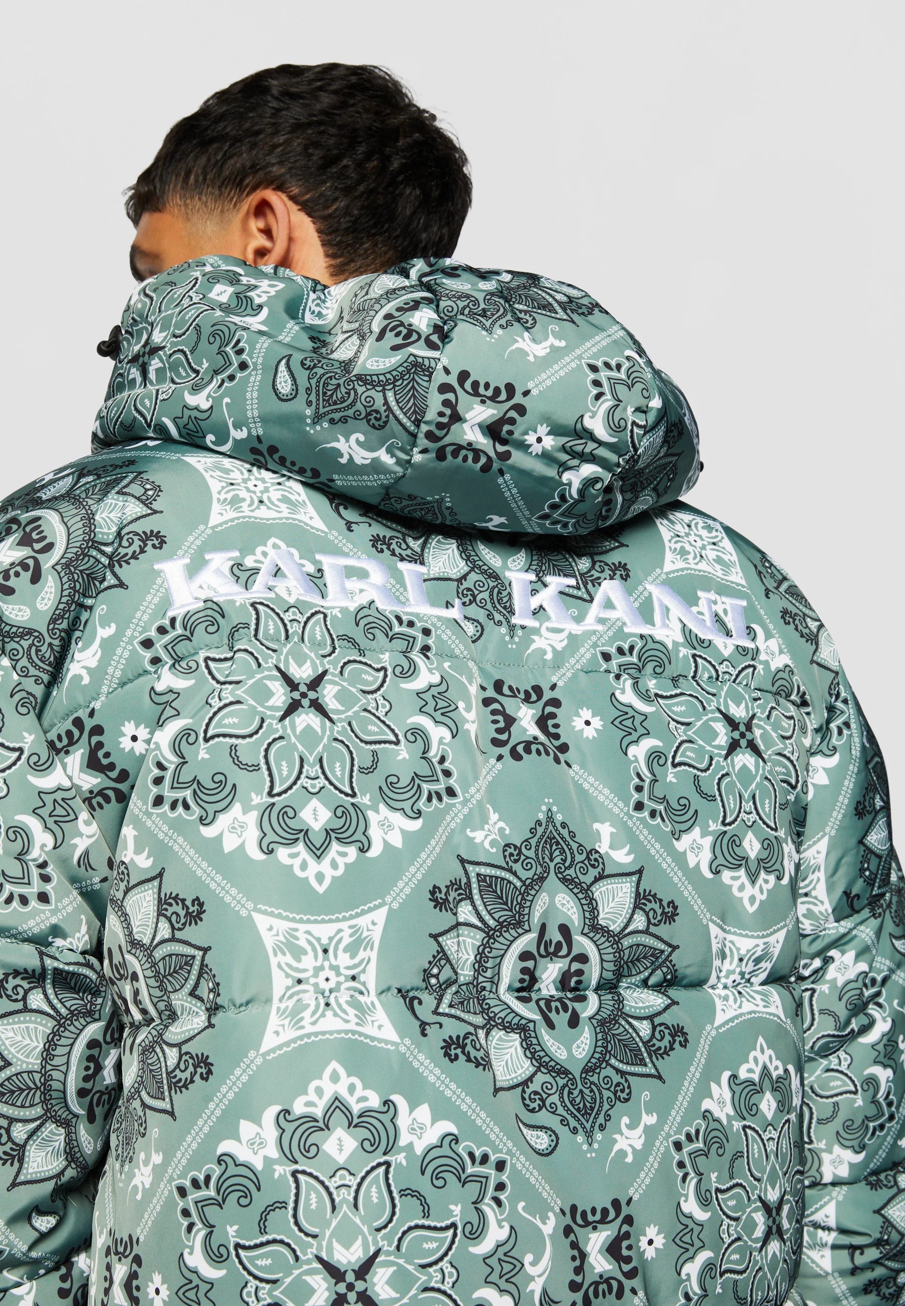 OG PAISLEY PUFFER - Giacca invernale - dusty green