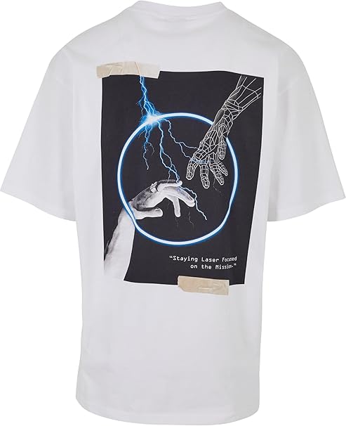 Karl Kani Herren KM231-011-1 KK Woven Signature Metaverse Tee White