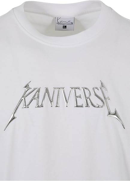 Karl Kani Herren KM231-011-1 KK Woven Signature Metaverse Tee White