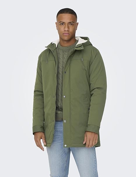 Only & Sons Onsalexander Parka verde Uomo