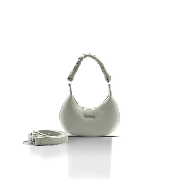 MINI HOBO CON MANICO INTRECCIATO NERO DONNA DISCLAIMER DSAS240105 MINI HOBO CON MANICO INTRECCIATO BIANCO DONNA DISCLAIMER DSAS240105