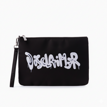 DISCLAIMER POCHETTE CON LOGO GRAFFITI - NERA