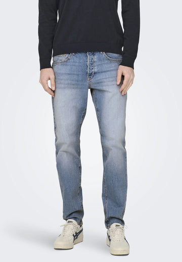 ONSAVI COMFORT - Jeans a sigaretta - light blue denim