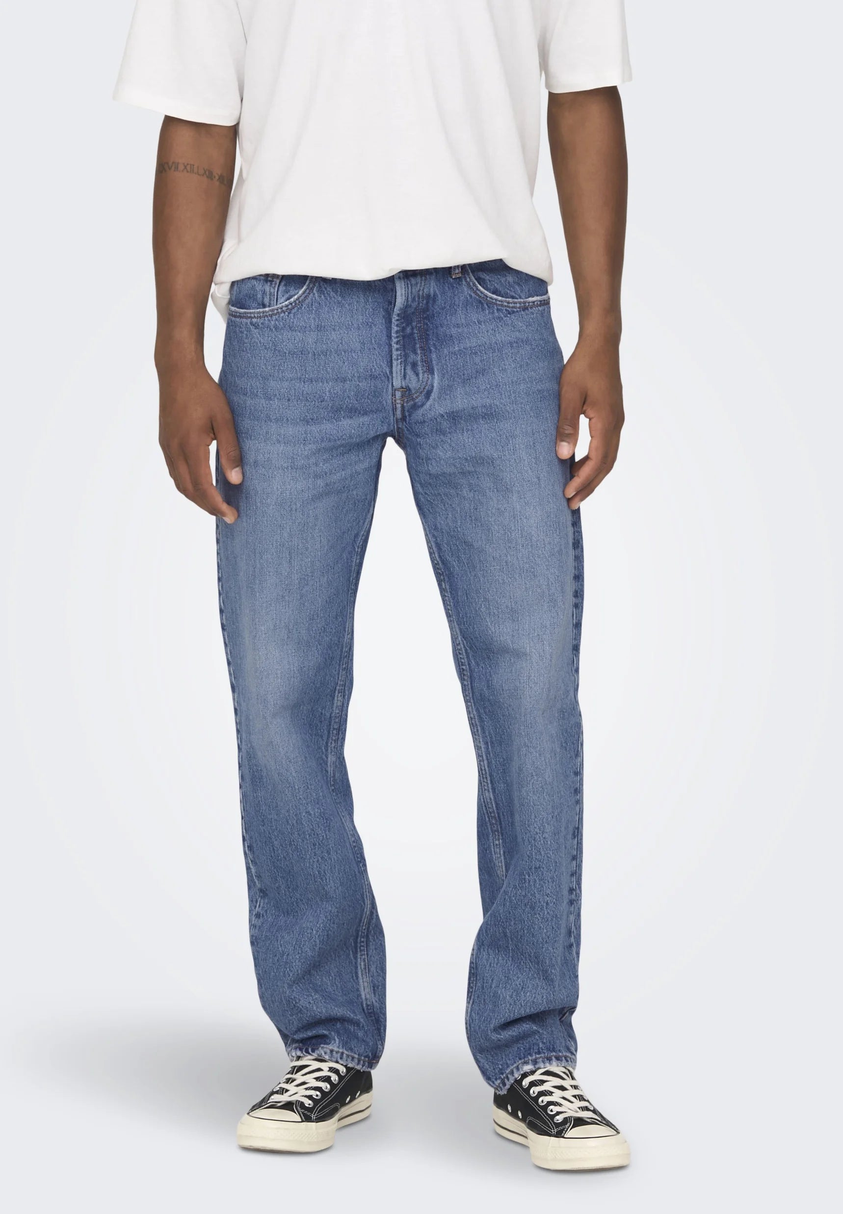 ONSEDGE LOOSE MID - Jeans loose fit - medium blue denim