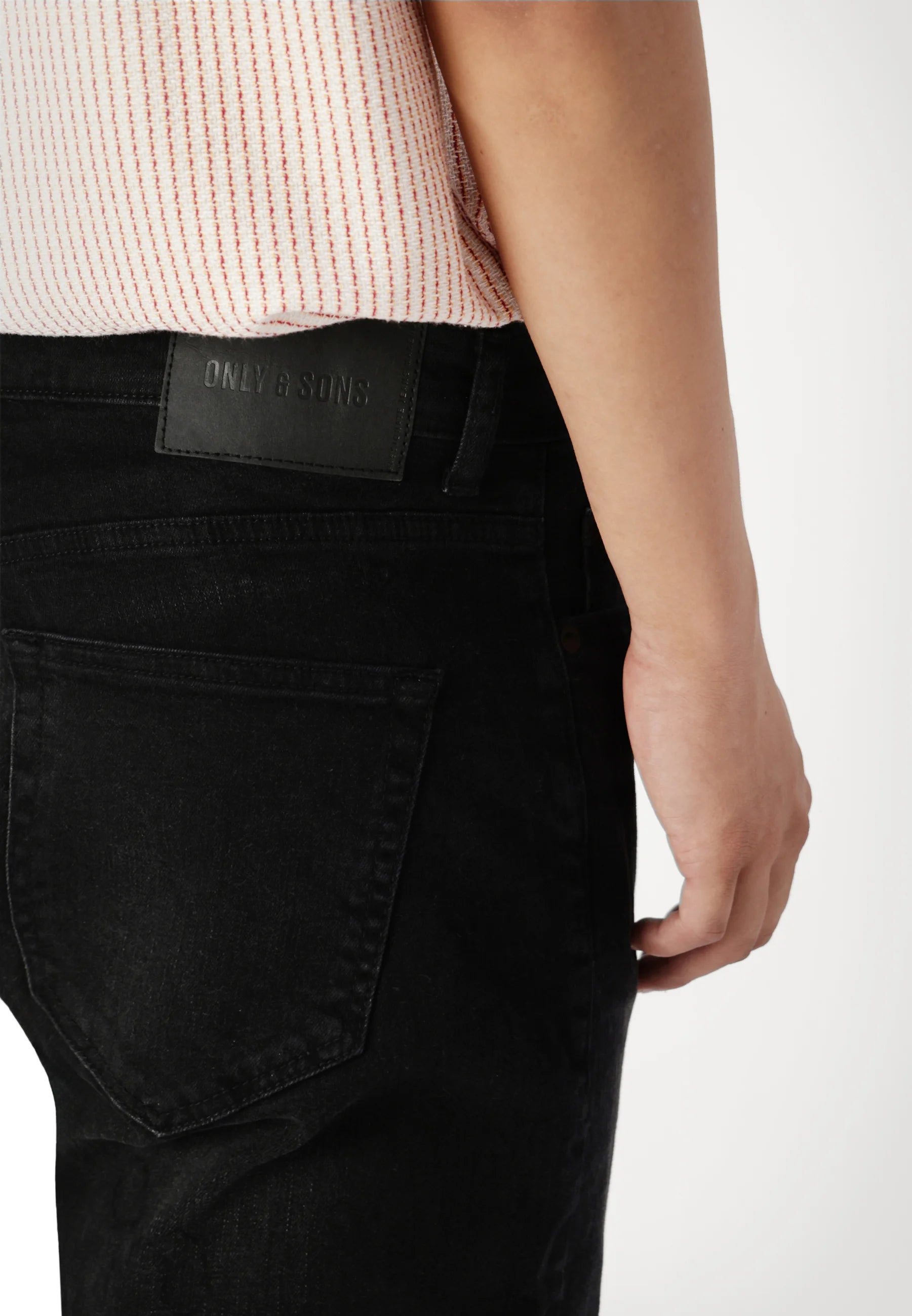 ONSWEFT REGULAR - Jeans a sigaretta - black denim