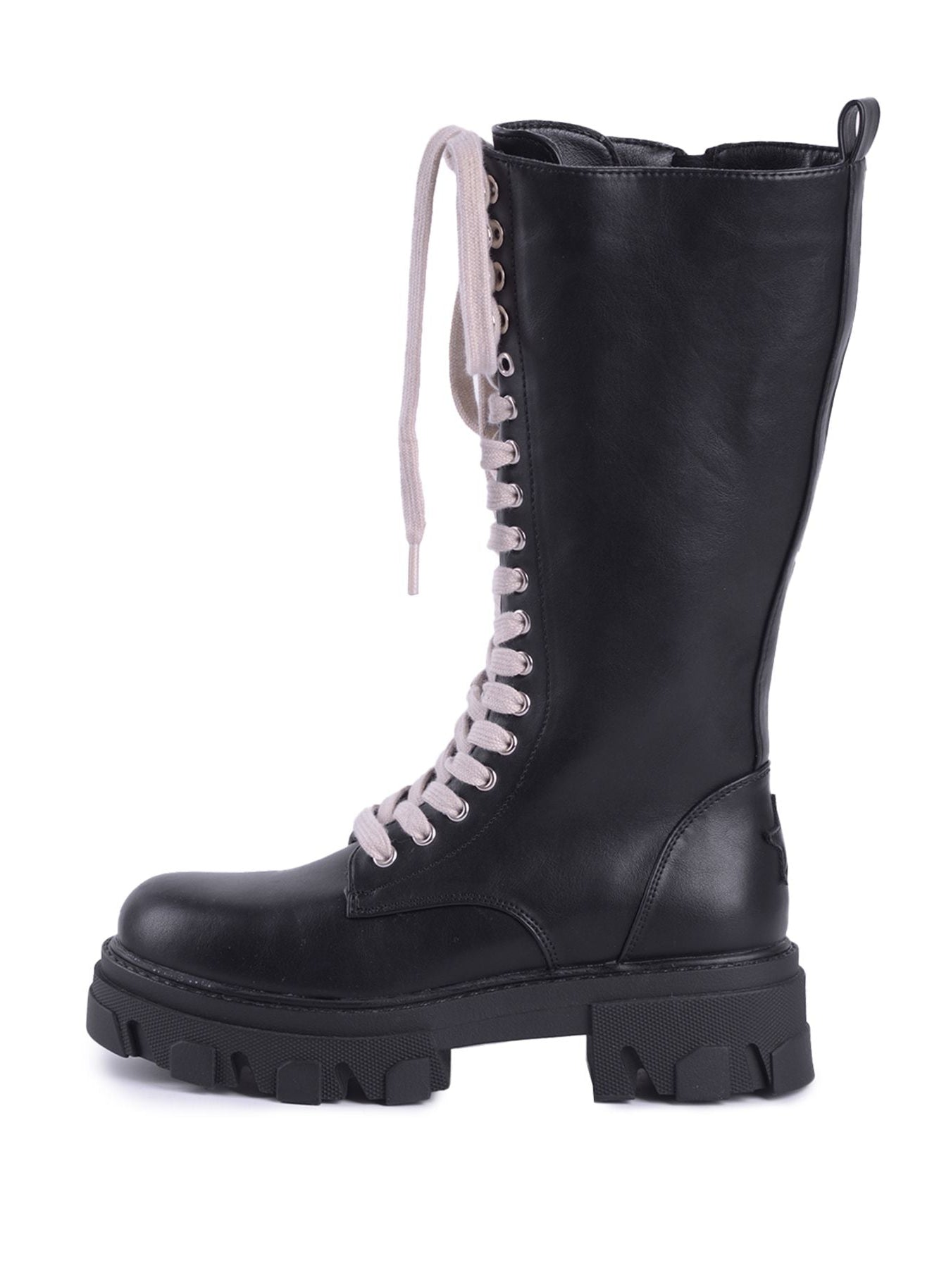 Stivali stringati lacci bianchi - Shop Art