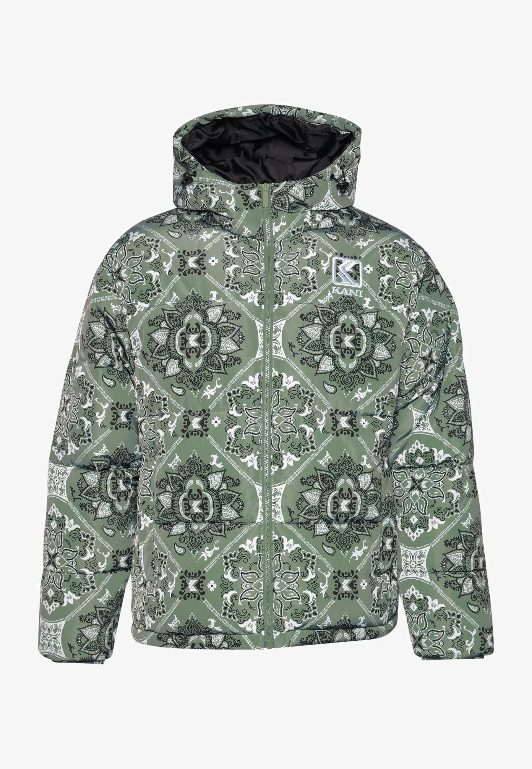 OG PAISLEY PUFFER - Giacca invernale - dusty green