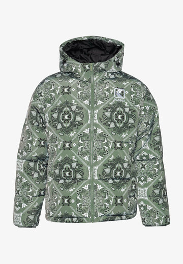 OG PAISLEY PUFFER - Giacca invernale - dusty green
