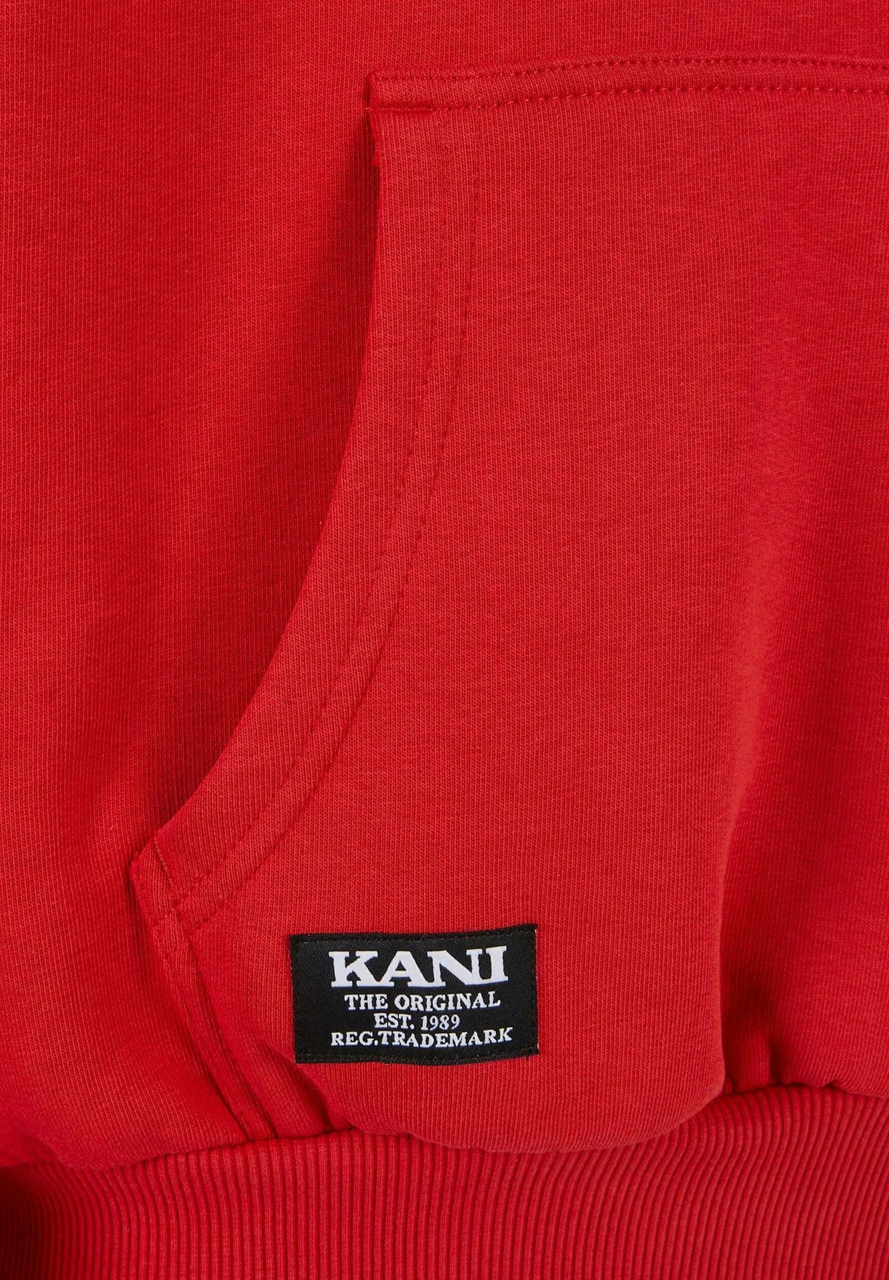 WOVEN RETRO SPLIT OS - Felpa con cappuccio - red sand