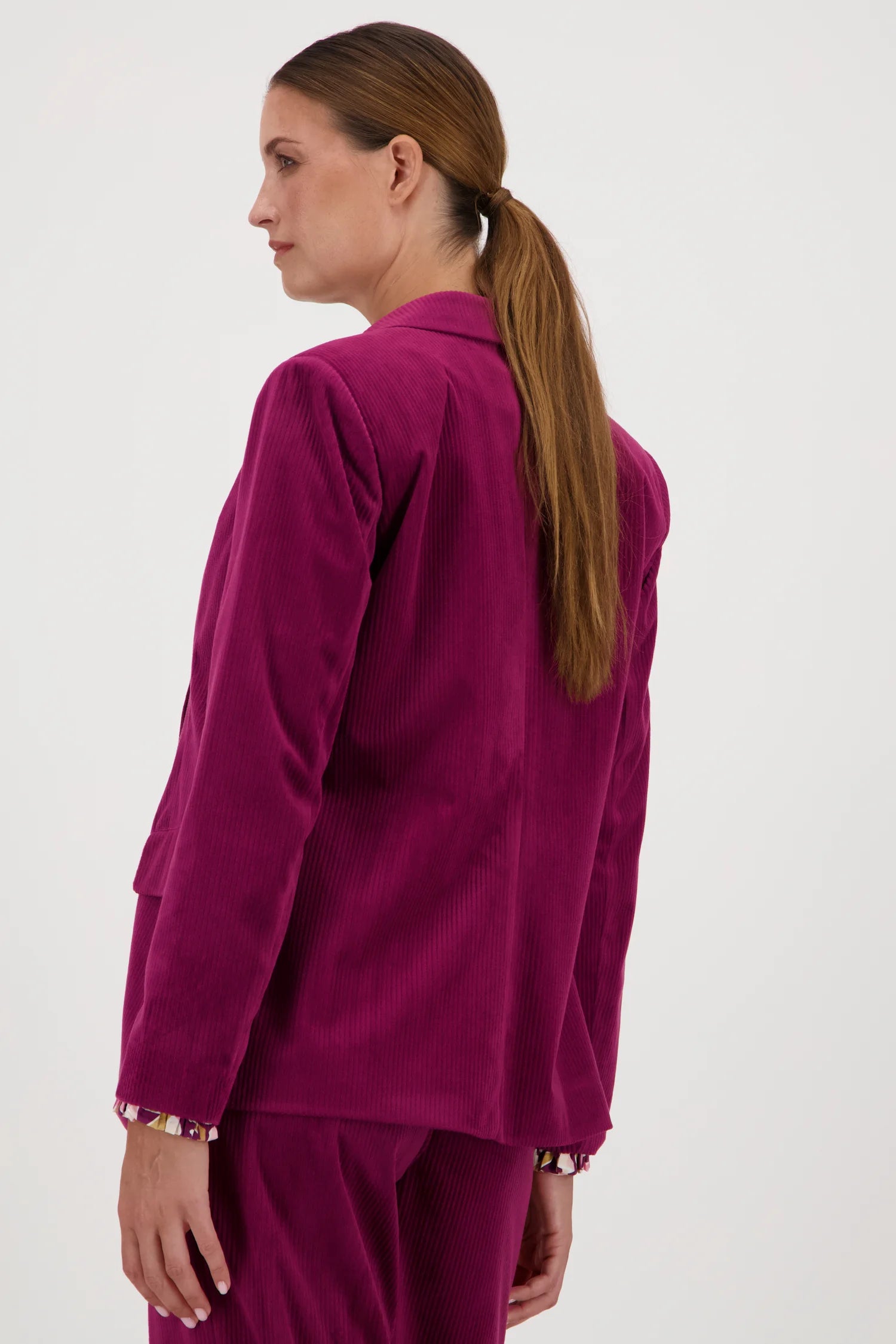 Blazer in velluto vinaccia - JDY