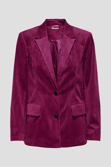 Blazer in velluto vinaccia - JDY