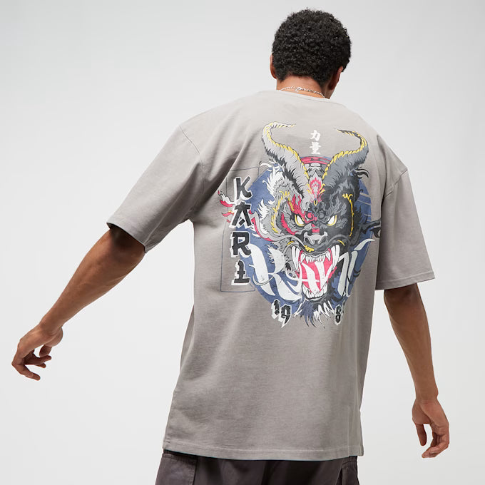 Small Signature Washed Heavy Jersey Dragon Tee